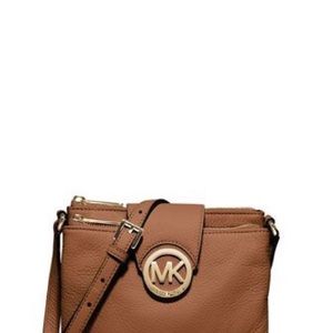Michael Kors Brown Leather Crossbody